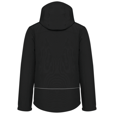 Men's hooded softshell lined parka